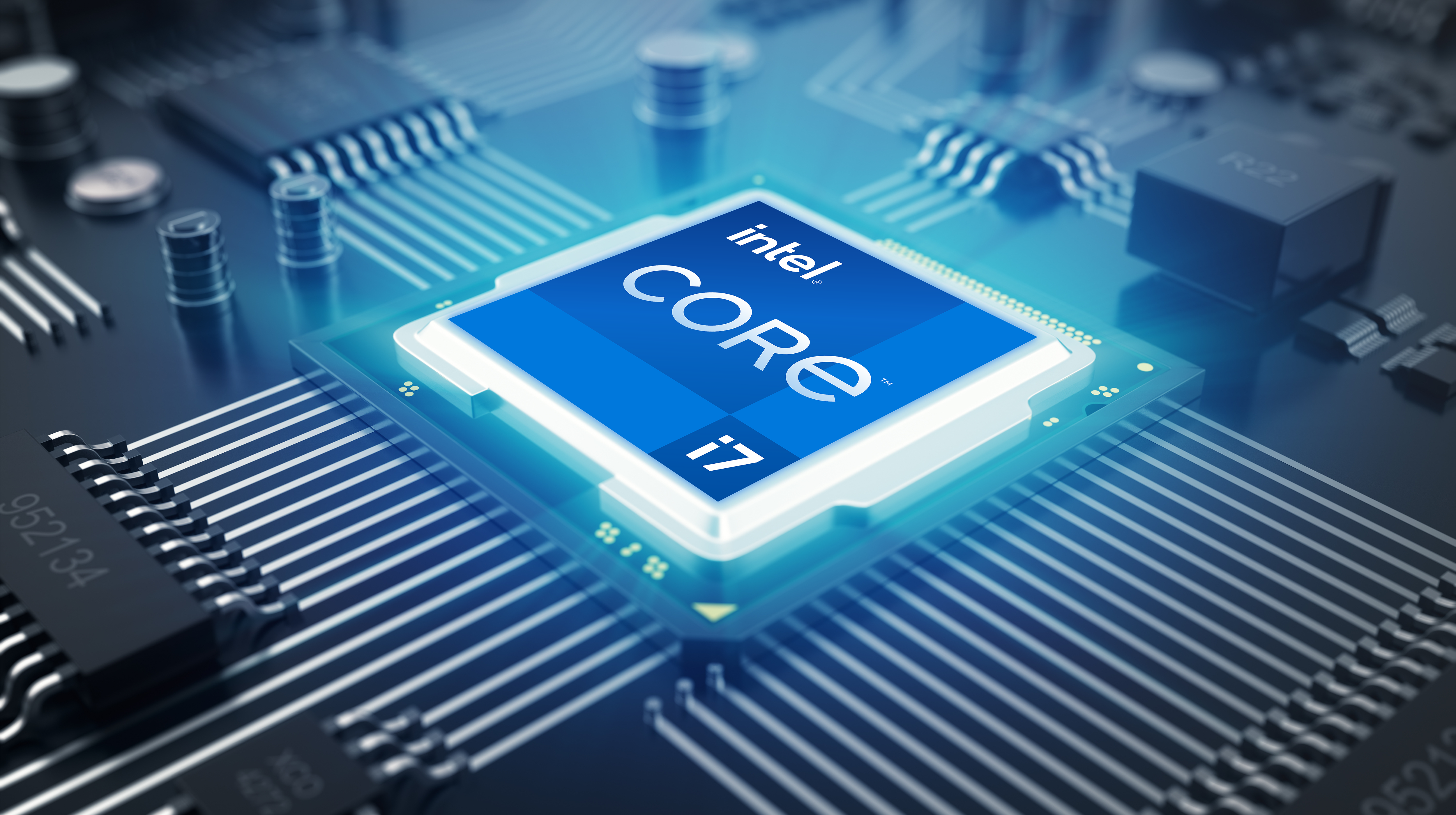 Circuit board. Technology background. Central Computer Processors CPU concept. Motherboard digital chip. Tech science background. Integrated communication processor. 3D Rendering; Shutterstock ID 746807584; Purchase Order: -